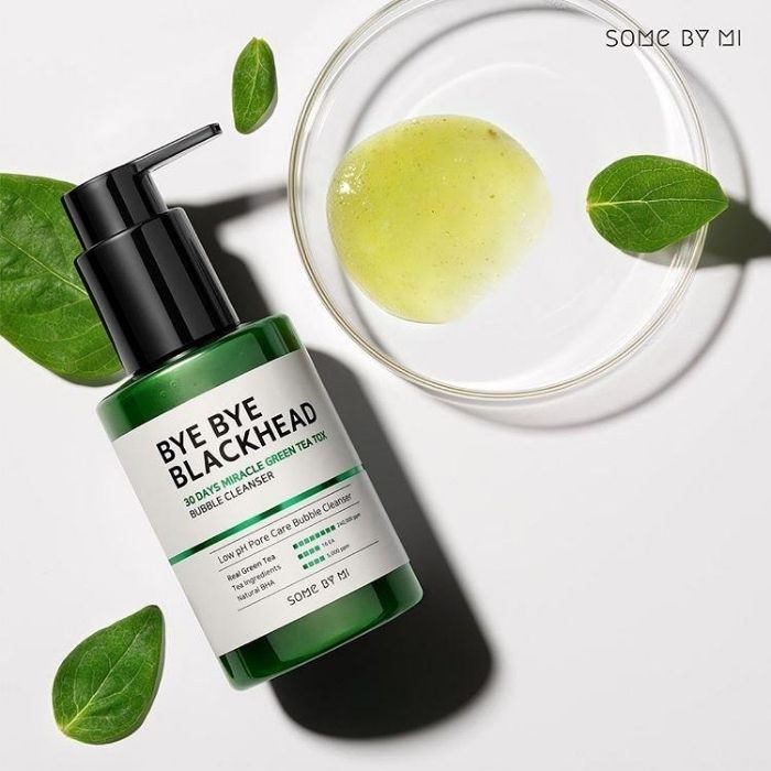 Some By Mi Bye Bye Blackhead 30 Days Miracle Green Tea Tox Bubble Cleanser - 120ml