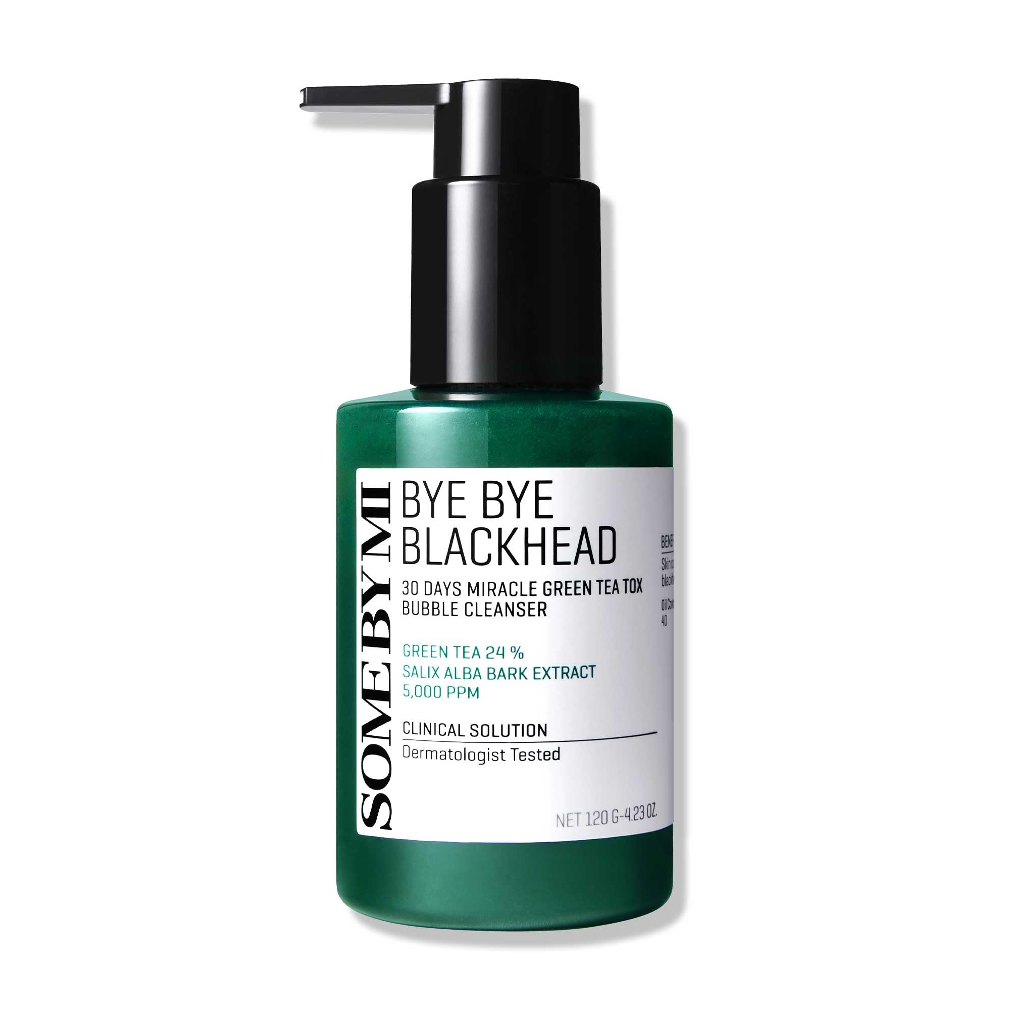 Some By Mi Bye Bye Blackhead 30 Days Miracle Green Tea Tox Bubble Cleanser - 120ml